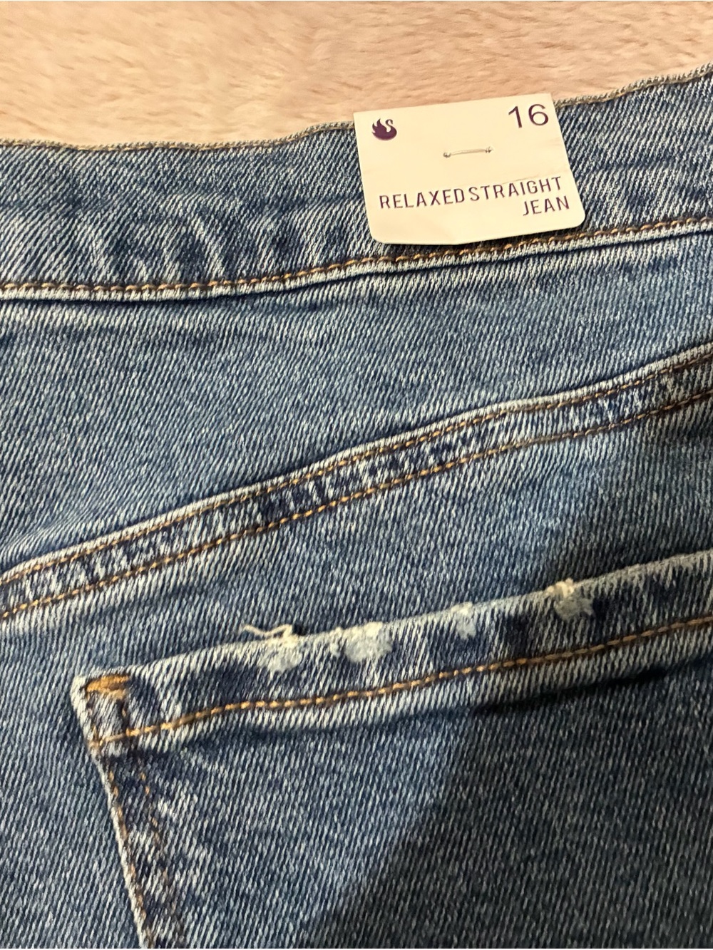 Gloria Vanderbilt Relaxed Straight Jeans - Light Blue Denim
